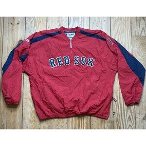 Vintage Boston Red Sox Jacket Windbreaker Authentic Collection Majestic XL